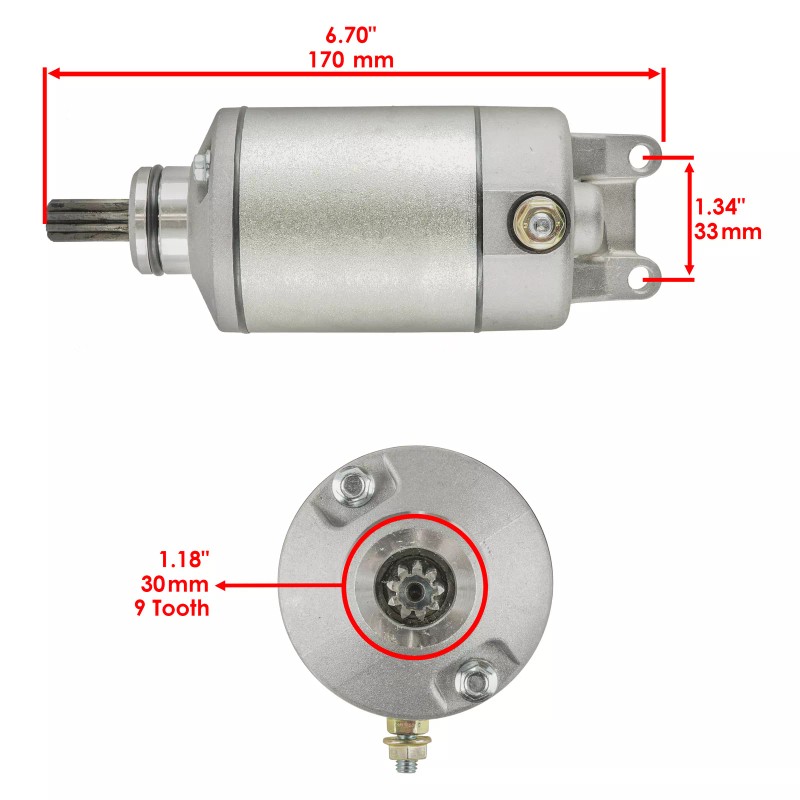 Caltric Starter for Suzuki DR-Z400 DR-Z400E DRZ400 DRZ400E 2000-2004