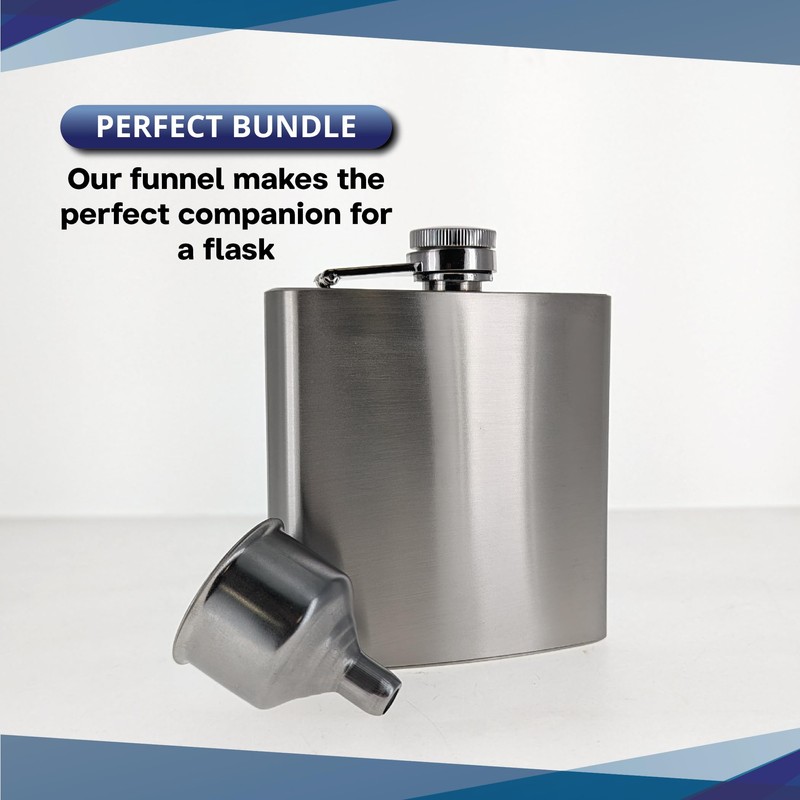 SE Stainless Steel Funnel for Flasks Bottles and Mini Bottles,
