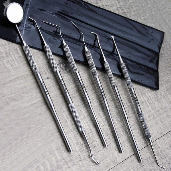 Professional set, dentist aid selection and filling tool kit, medical laboratory equipment, surgical instruments, dental equipment
