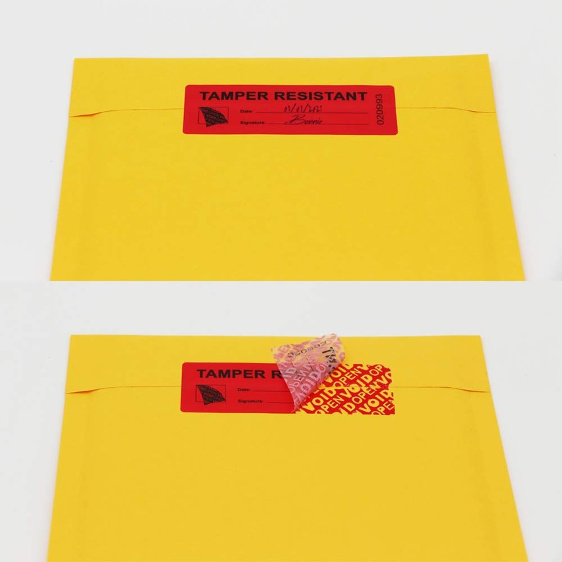 100pcs Transfer Tamper Evident Security Stickers Tape Warranty Void Resistant