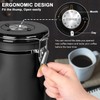 Coffee Canister, 2.8L Sealed Stainless Steel Kitchen Food Storage Container