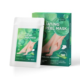 APPTI Foot Peel Mask – 5 Pair Exfoliating Foot Peeling Mask for Dead Skin, Callus Remover Foot Mask, Gift for Women & Men, Apearmint & Aloe Vera