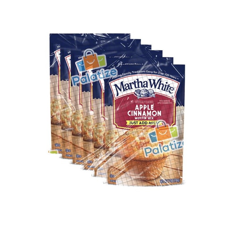 Martha White Apple Cinnamon Muffin Mix, 7 oz - Palatize