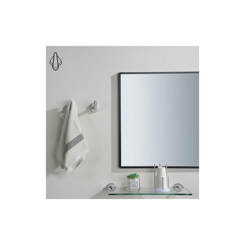 4 PCS Porta Toallas para Baño,304 Gancho de Acero Inoxidable