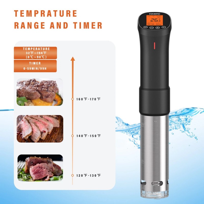 Inkbird Sous Vide Machine WiFi Immersion Circulator Instant Read BBQ