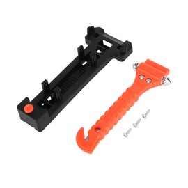 RATCHROLL Universal Car Safety Hammer Glasses Breaker Urgent Escape Tool Black Red ABS Steel