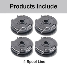 4 Pcs String Trimmer Replacement Spool Line,Strimmer Spool Line, Compatible with Bosch ART 24 27 30 30-36 LI Grass Trimmer F016800569 F016800385
