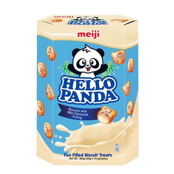 Meiji - Hello Panda Milk Cream Biscuits (Large Box) 9.1 Oz.