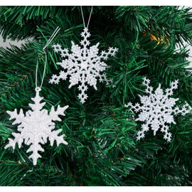 Pack of 36 Snowflake Pendants, Christmas Decoration