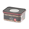 Pearl Metal HB-4488 Storage Container, Black x Red, 0.8 L