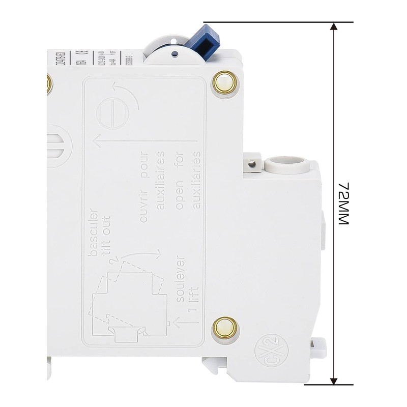 DIHOOL Miniature Circuit Breakers, 2pcs 16A 12-240V DC Disconnect Switch,