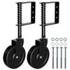 BOODVON 5" Heavy Duty Gate Caster, Spring Loaded Gate Wheels,