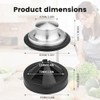 Garbage Disposal Splash Guard with Sink Drain Stopper Cover, Stainless