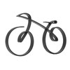 Minimalistic Bike Sculpture Metal Modern Wire Framed Style Bike Ornament