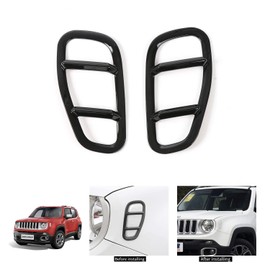 RT-TCZ Signal Light Cover Turn Light Cover Turn Signal Light Cover Trim for Jeep Renegade 2015-2020 Black