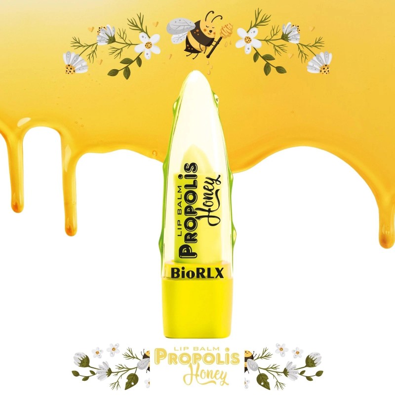 BioRLX Bee Propolis and Honey Lip Balm Pack of 3