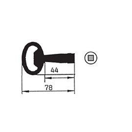 Square Spanner E 700 | 7 mm | Universal Use | Made of Steel