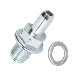 MLY 2PCS PCV Valve & Oil Crush Washer Kit, OEM Replacement 045-0357 17130-PND-A01, Compatible with 1.5L, 1.8L, 2.0L, 2.4L, 3.0L Engines, Sedans/SUVs 17130-RBB-A01 17130PNDA01 0450357 (Silver)