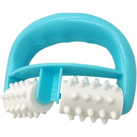 Cellulite Massager with Handle - Manual Anti-Cellulite Massage Roller for Thighs, Abdomen, Hips, Buttocks & Arms (Blue)