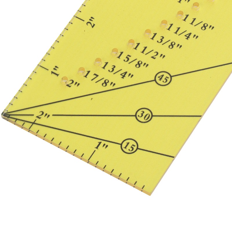 2set Seam Guide Ruler Strong Magnetic Stainless Steel Transparent Acrylic