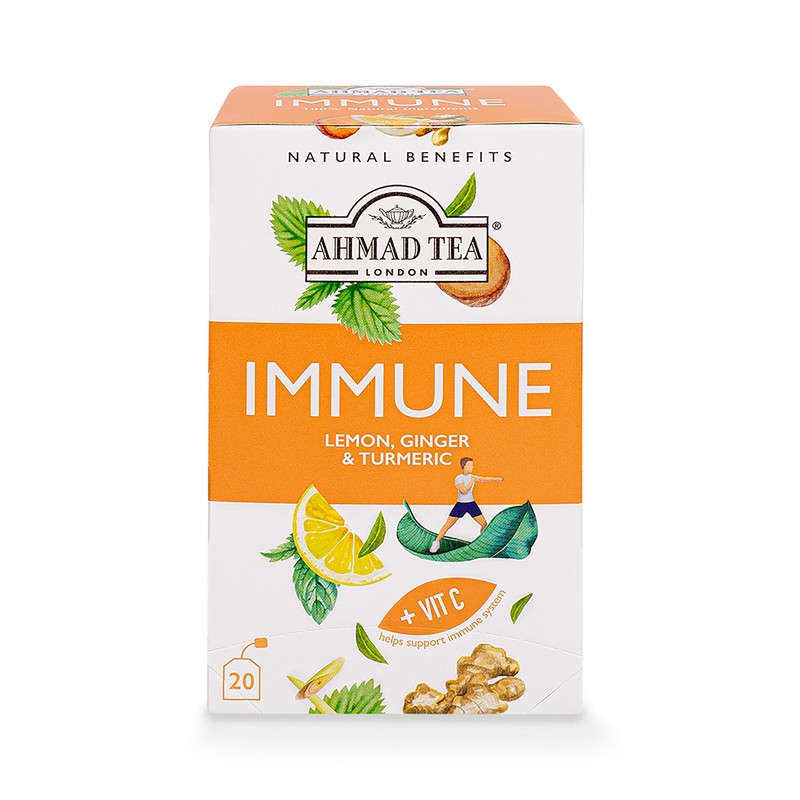 Ahmad Tea Limón, Jengibre y Cúrcuma 20Pz