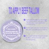 Beef Tallow, Beef Tallow Moisturizer, Beef Tallow for Skin, Organic