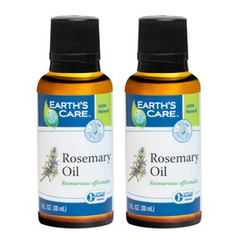 Earth’s Care Rosemary Oil - Rosemary Essential Oil for Diffuser and Aromatherapy - 1 Fl OZ (2/Pk)