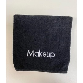 Rifz Makeup/Cosmetic Removing Washcloths 12 PK (Makeup Removing Washcloths), Small, Black