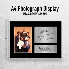 HWC Trading A4 Fawlty Towers John Cleese & Cast Gifts Printed Signed Autograph Picture for TV Memorabilia Fans