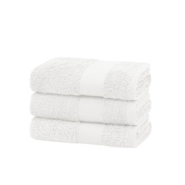 Yatas Bedding Essentials Wash Cloth - 1 Peice, 12 x 20 inches, 100% Turkish Towel, 550 g/m², Absorbent Washcloth, Soft Towel, Quick Drying Guest Towel (Cream)