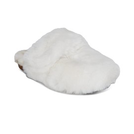Aetrex Women's Misty Orthopedic Fluffy Slippers - Adjustable Strap Ivory