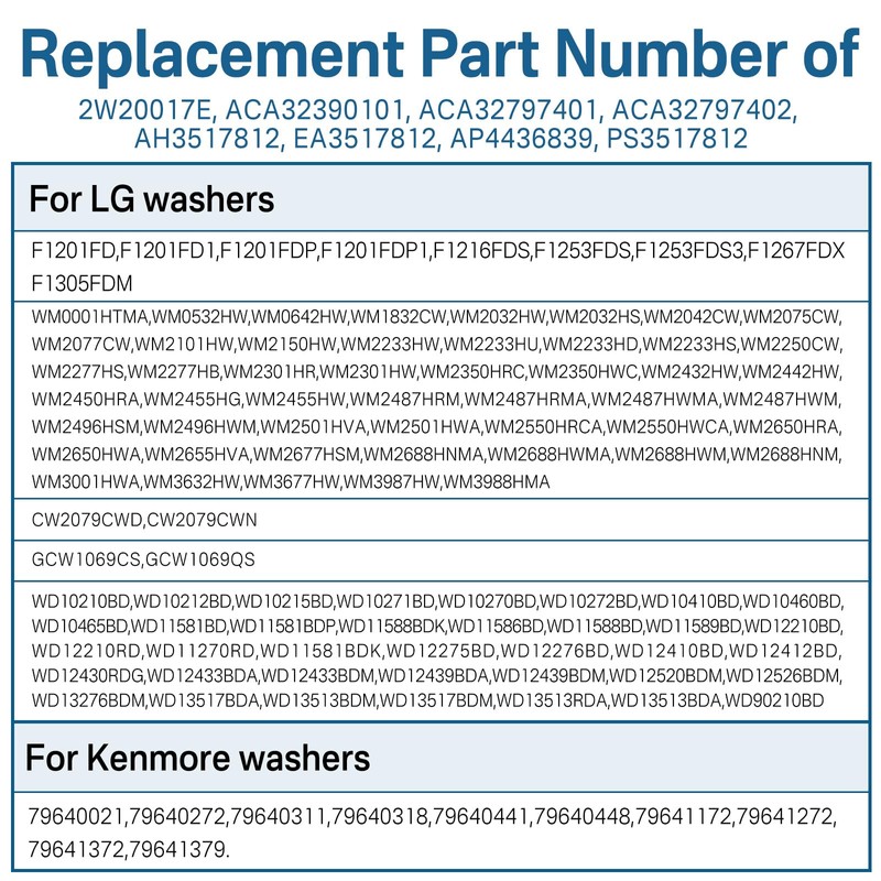 Washer Front Panel Door Boot Spring Clamp Assembly for LG