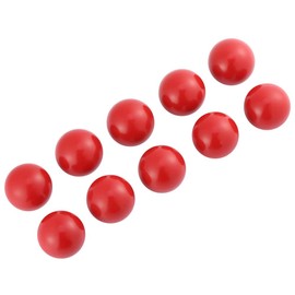 Naroote Plastic Knobs Wheelchair Joystick Knob Ball Handle Black Open Breathing Mouth Ball,10pcs Universal Lathe Tractor Machine Plastic Round Ball Knob Handle Black Red Color (Red)