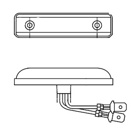 HELLA 2PS 357 010-001 Side Marker Light - Valuefit - LED - 12V