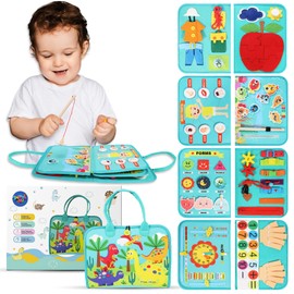 ImaginJoy Busy Board Montessori 1 2 3 4 5 Jahre: Kinderspiele mit sensorischen Aktivitäten und pädagogischen Spielen, Montessori-Spielzeug, Spielzeug für Kinder, Mädchen, Montessori-Brett, Geschenke