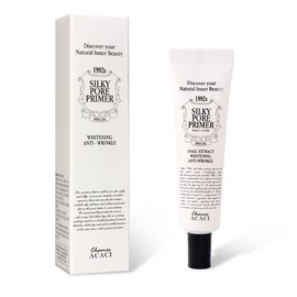 Daon Partner Company Agassi Silky Pore Primer with Long-lasting Makeup 30g Pore Eraser Fine Wrinkle Cover Cream / 메이크업 지속력 좋은 아가시 실키 포어 프라이머 30g 모공 지우개 잔주름 커버 크림