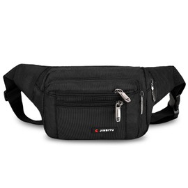 Aucuu Bum Bag, Waterproof Waist Pack, Waist Fanny Pack with Multi Pockets, Adjustable Sports Fanny Pack, Large Crossbody Chest Bag for Men Women for Travel Hiking Camping Cycling Daily Use