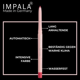 Impala - ORYX Automatic Lipstick Crimson Strawberry Nº 227 | Super Heat Resistant | Waterproof Liner | Waterproof Lipstick | Long-Lasting Lip Liner
