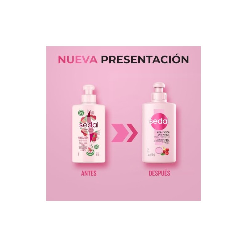 Sedal Crema para Peinar Hidratante Anti Nudos 135 ml