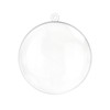 Homeford Fillable Plastic Clear Oval Ornament, 3-1/2-Inch, 12-Count