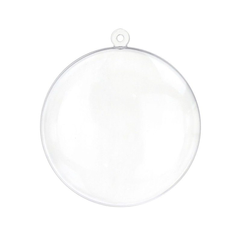 Homeford Fillable Plastic Clear Oval Ornament, 3-1/2-Inch, 12-Count