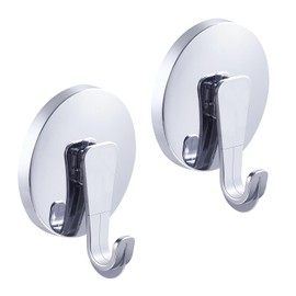 JOMOLA Shower Suction Hooks Bathroom Suction Cup Hooks for Shower Wall Suction Towel Hooks Heavy Duty Loofah Holder for Glass Shower Vacuum Towel Holder Wall Hanger for Bathroom Kitchen 2 Pack