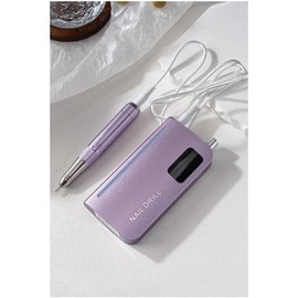 Professional Coreless Electric Nail Drill, 45000 RPM Portable Alloy Nail File Machine Rechargeable for Nail Salon,Midicure,Pedicure (Purple)