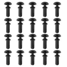 Be In Your Mind Nylon Expansion Screws 6.4x12x3mm Hole Diameter 3.1mm Compatible with Surron ATV Rivet Pins Black Pack of 20