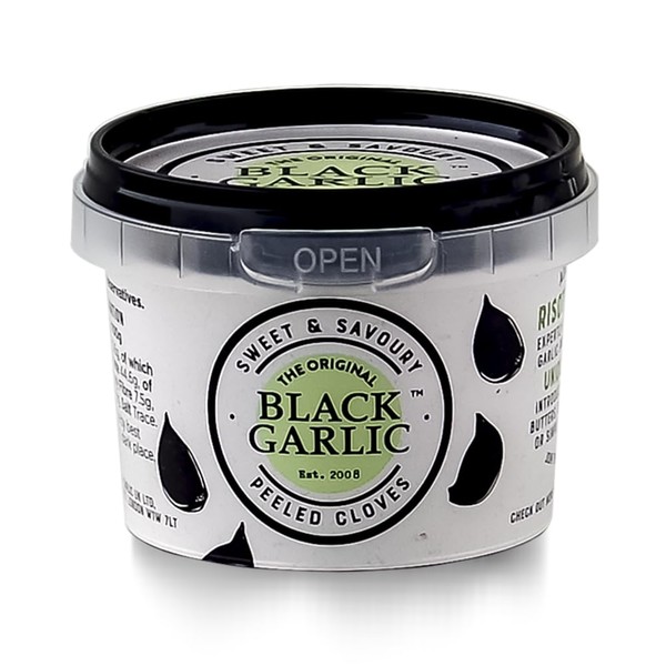 The Original Black Garlic Sweet & Savoury Peeled Cloves 50g - Gourmet, Aged to Perfection, Ready-to-Eat, 100% Natural & Vegan