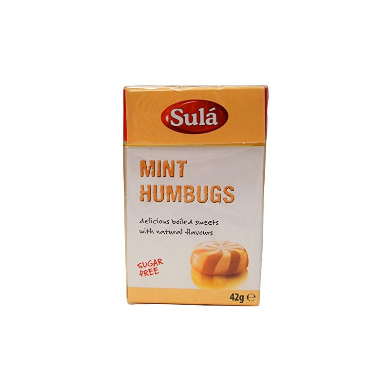 Sula Mint Humbugs SUGAR FREE - 14 x 42gm
