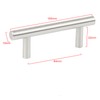 TRIXES Pack of 20 Stainless Steel 100mm Wide Cabinet Door