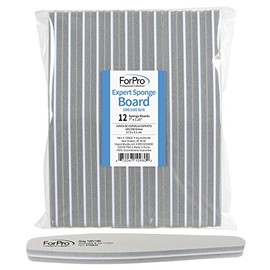 ForPro Professional Expert Sponge Nail Boards - Double-Sided Grit
