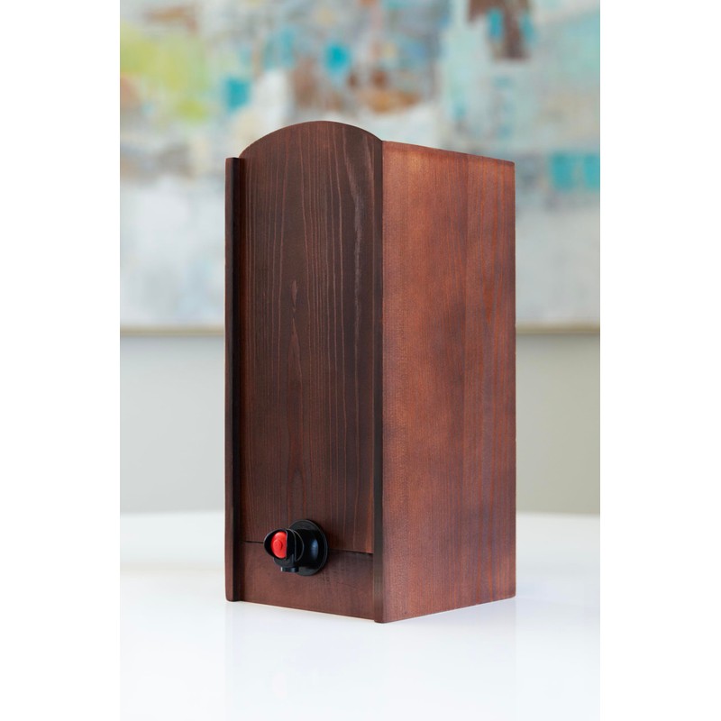 Rustic Roots Wooden Wine Box Dispenser - Box Wine Holder