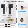 Fingerprint Door Lock-Smart Door knob, Biometric Door Lock, with App/Code/Backup
